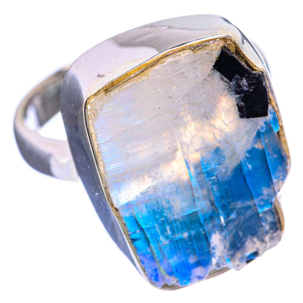 Raw Rainbow Moonstone Ring Size 6.75 (925 Sterling Silver) R142852