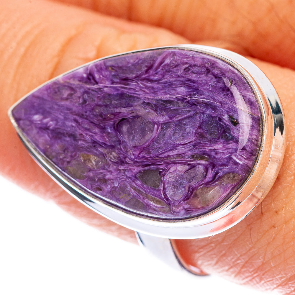 Charoite Ring Size 9.75 (925 Sterling Silver) R144549