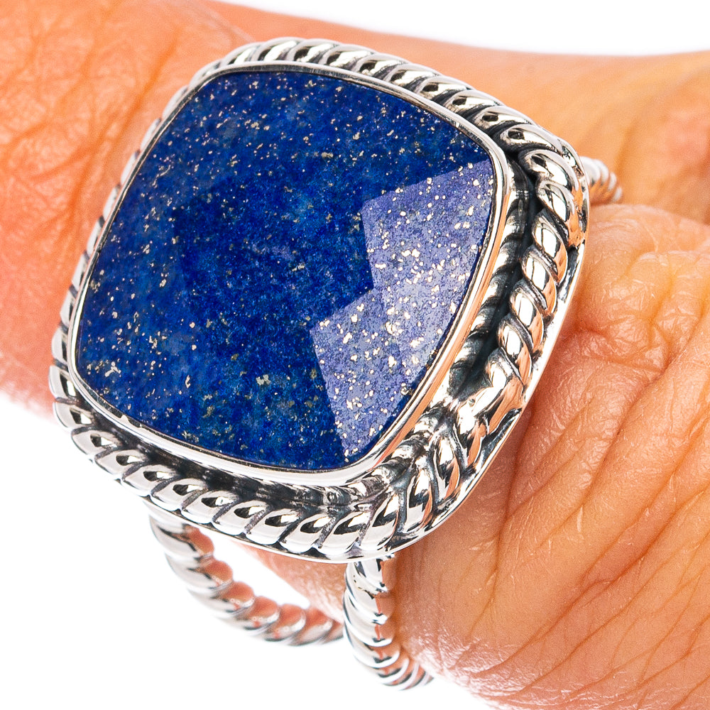 Premium Lapis Lazuli Ring Size 6 (925 Sterling Silver) R8108