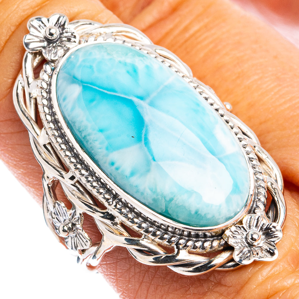 Signature Larimar Ring Size 8 (.925 Sterling Silver)