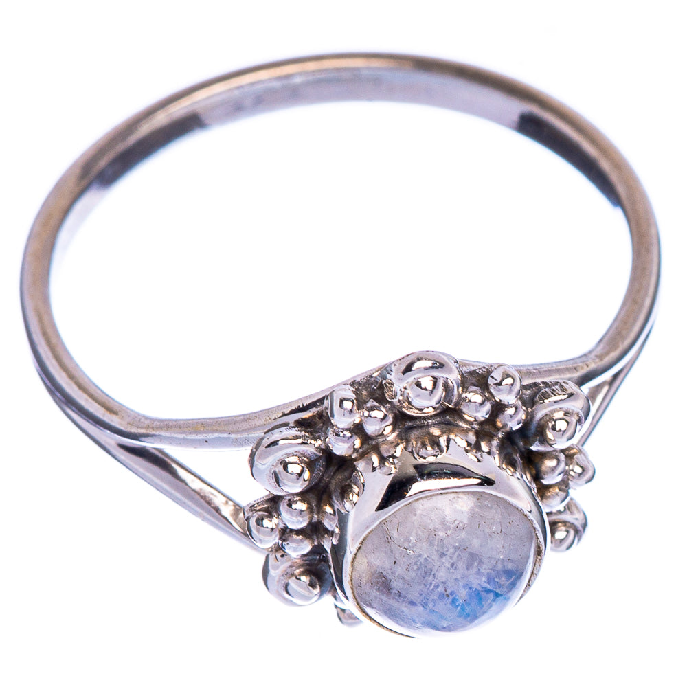 Rainbow Moonstone Dainty Ring Size 7 (925 Sterling Silver) R147291