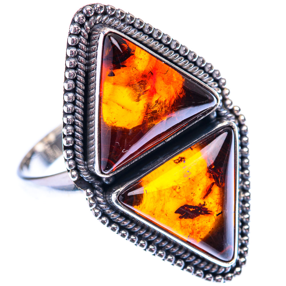 Large Baltic Amber 925 Sterling Silver Ring Size 12 (925 Sterling Silver) RING140431