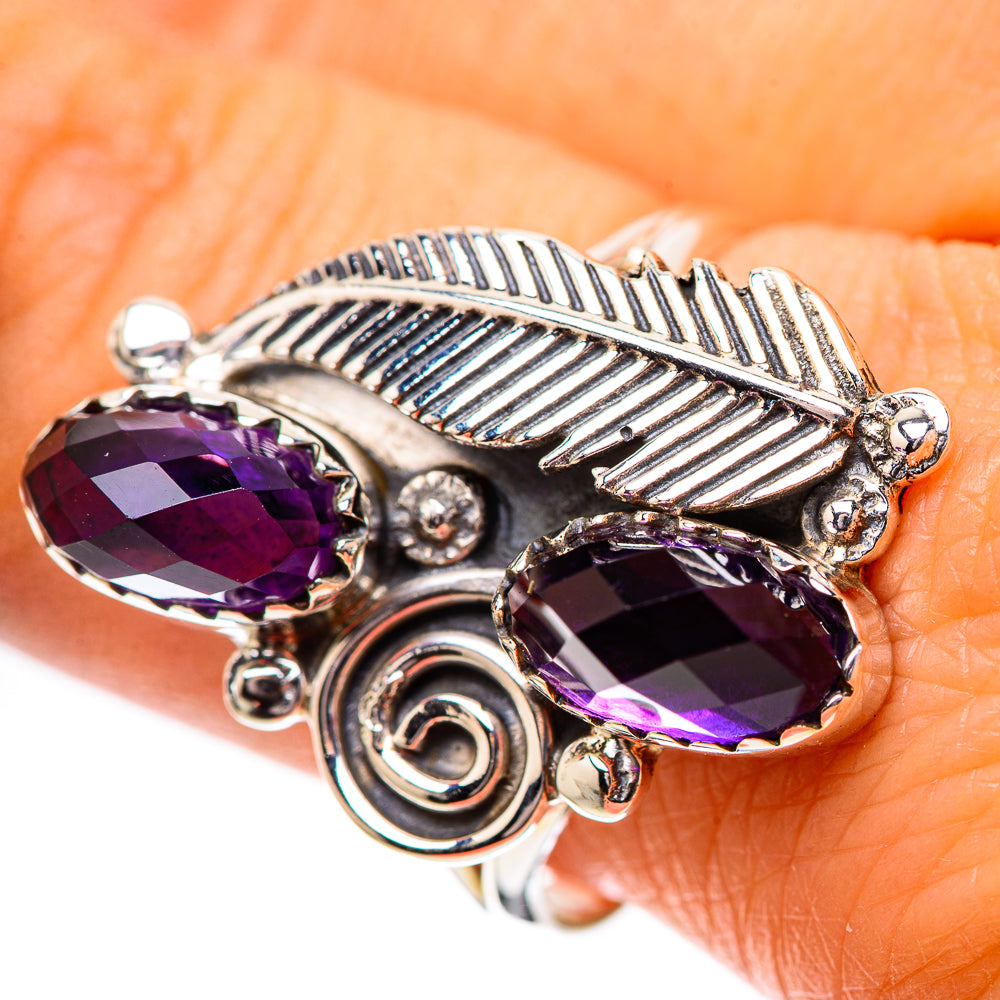 Faceted Amethyst Ring Size 9.75 (925 Sterling Silver) RING138968