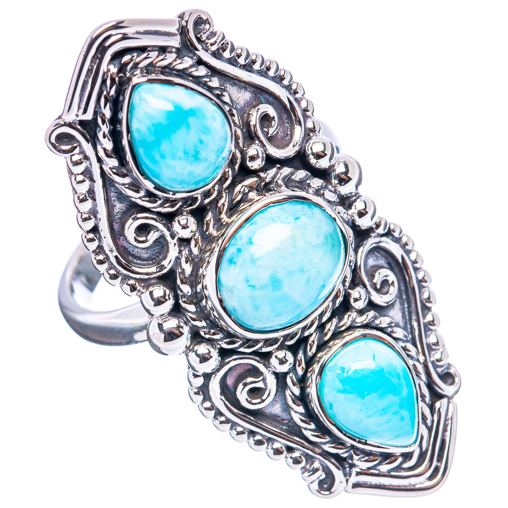 Signature Larimar Ring Size 8.75 (.925 Sterling Silver)