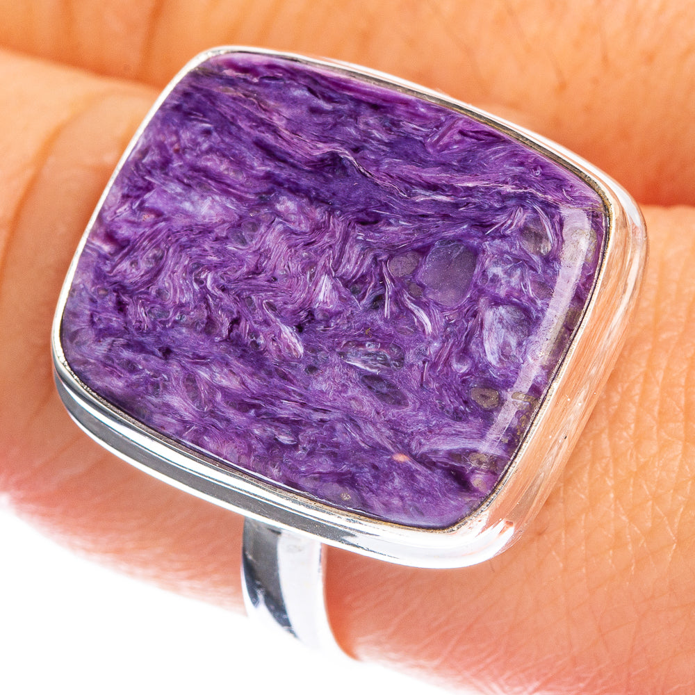 Charoite Ring Size 11.75 (925 Sterling Silver) R144247