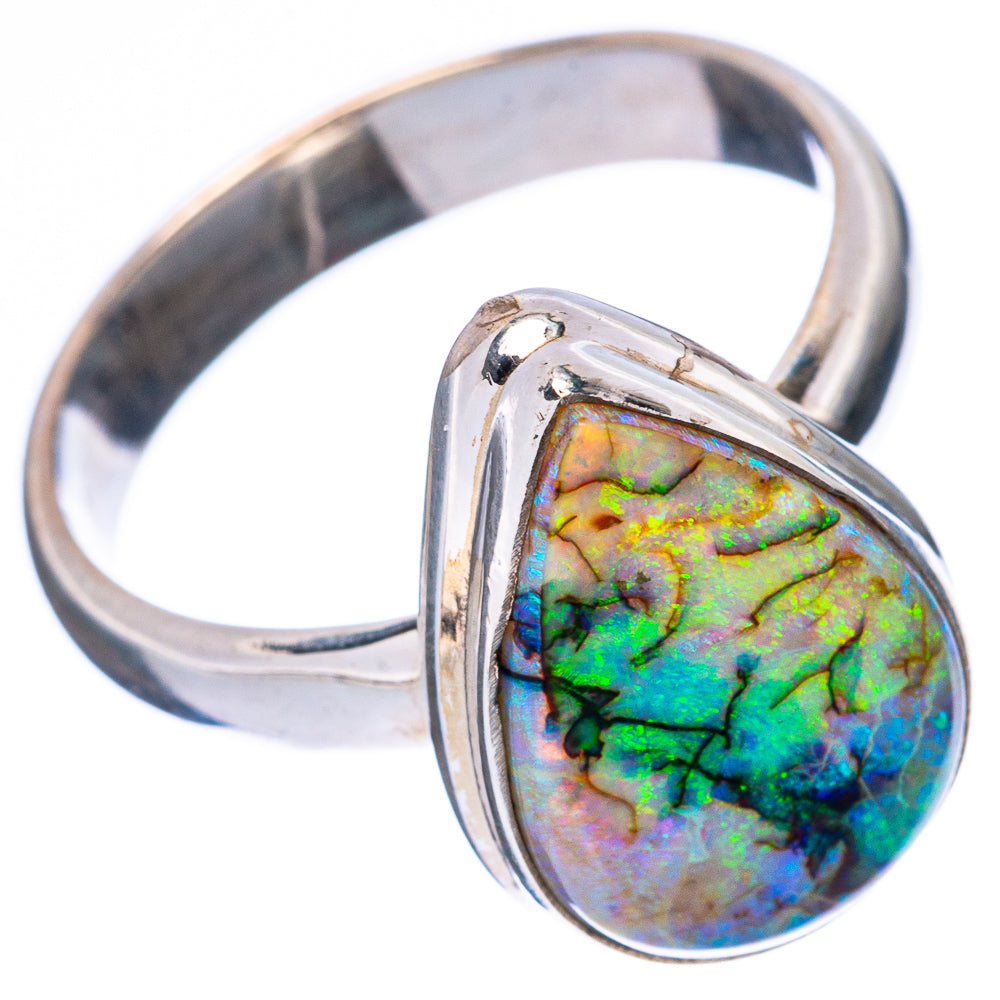 Rare Sterling Opal Ring Size 8 (925 Sterling Silver) R4345