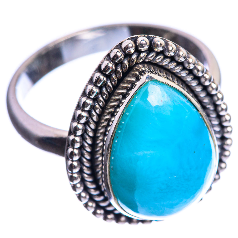 Larimar 925 Sterling Silver Ring Size 7