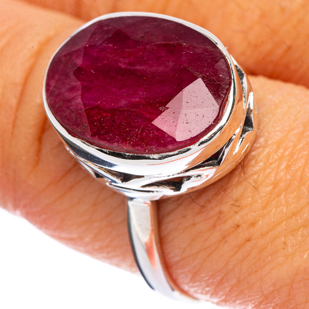 Red Sillimanite Ring Size 8.75 (925 Sterling Silver) R146416