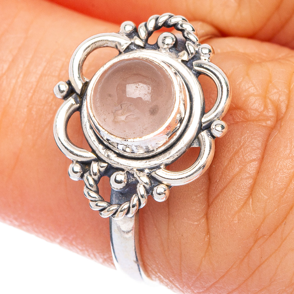 Rose Quartz Dainty Ring Size 7 (925 Sterling Silver) R145726