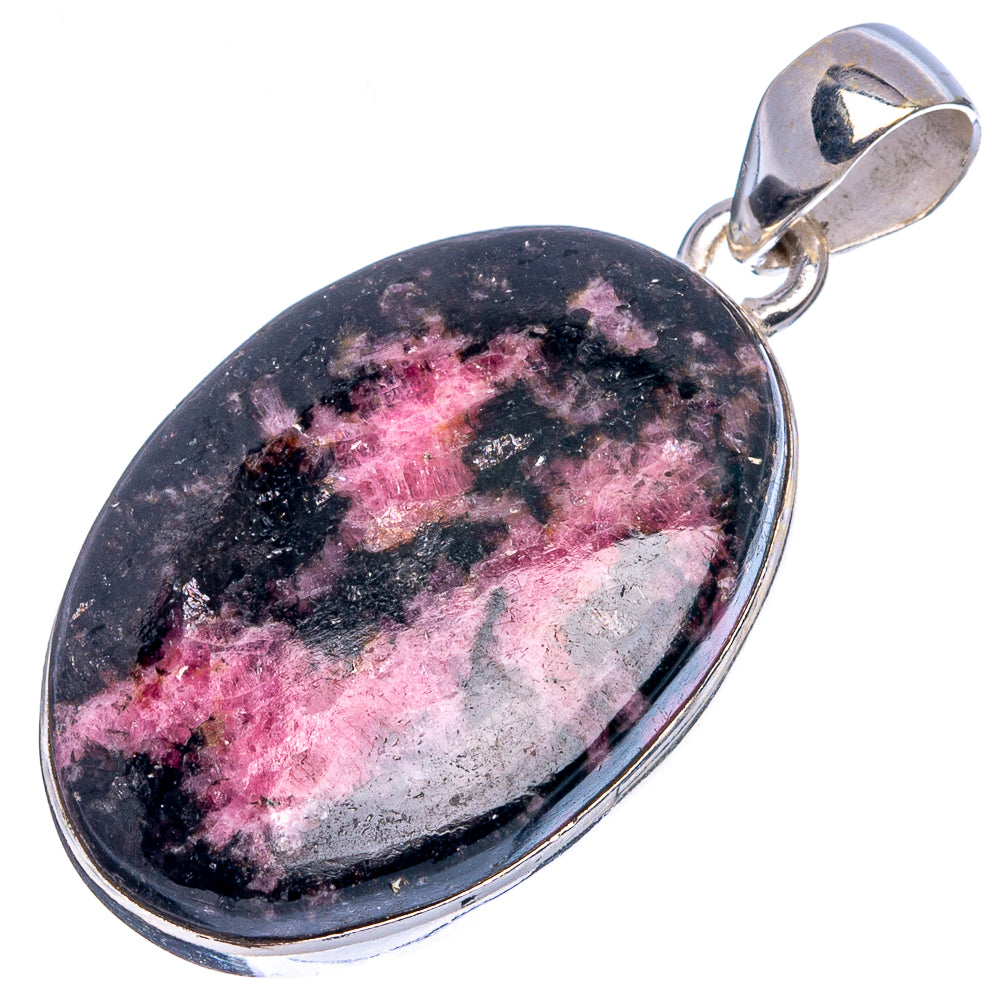 Rhodonite Pendant 1 1/2" (925 Sterling Silver) P43295