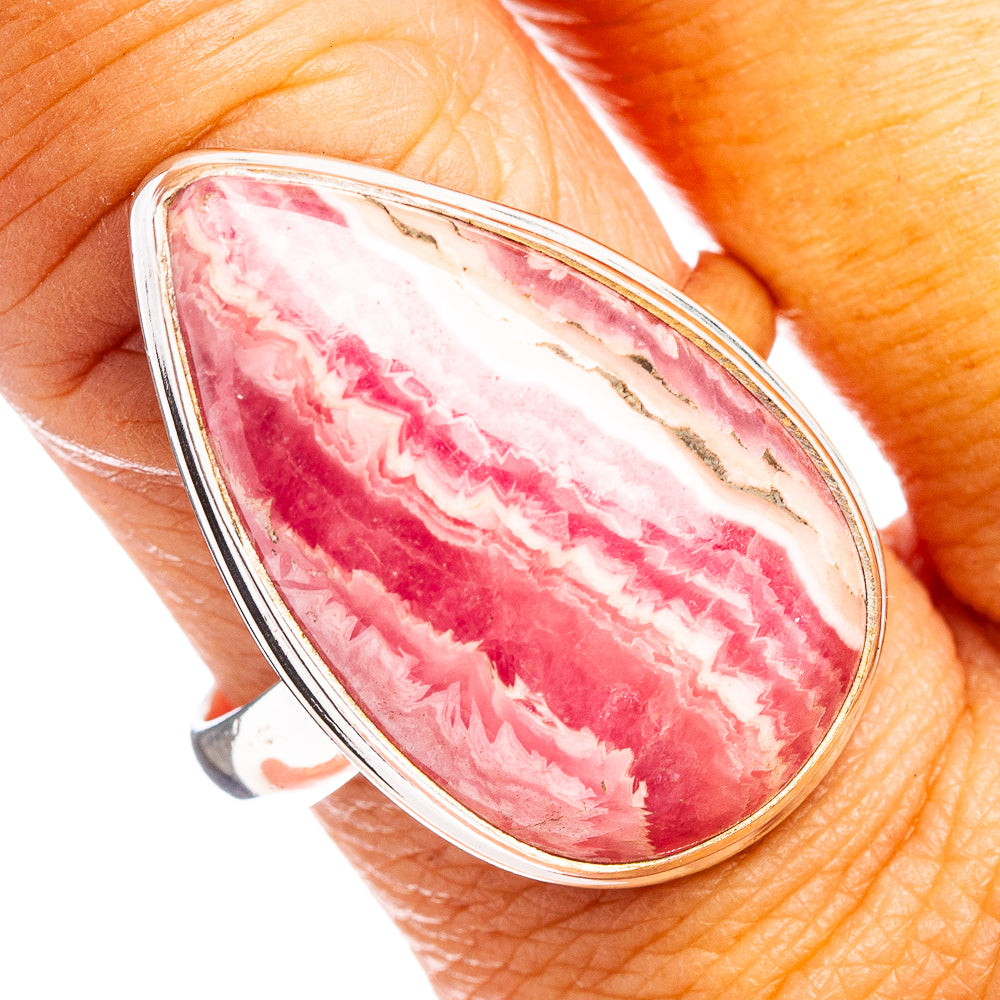 Rhodochrosite Ring Size 9.75 (.925 Sterling Silver)