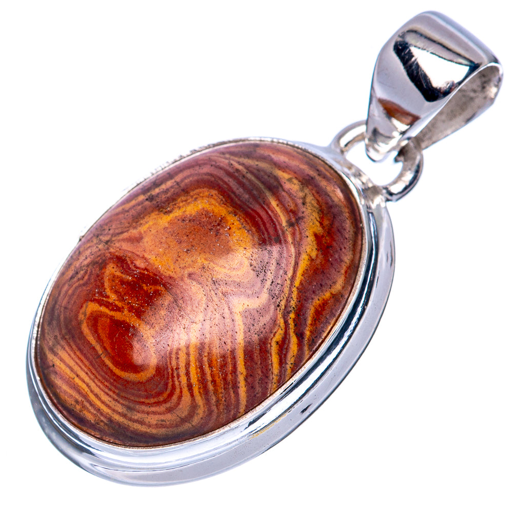 Rainbow Heckonite Pendant 1 1/4" (925 Sterling Silver) P41423