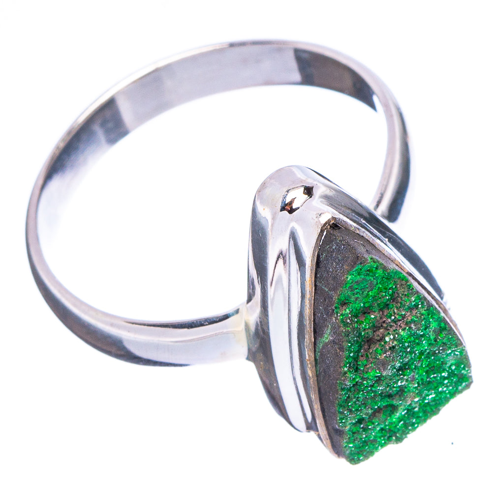 Rare Uvarovite Garnet Ring Size 8.75 (.925 Sterling Silver)