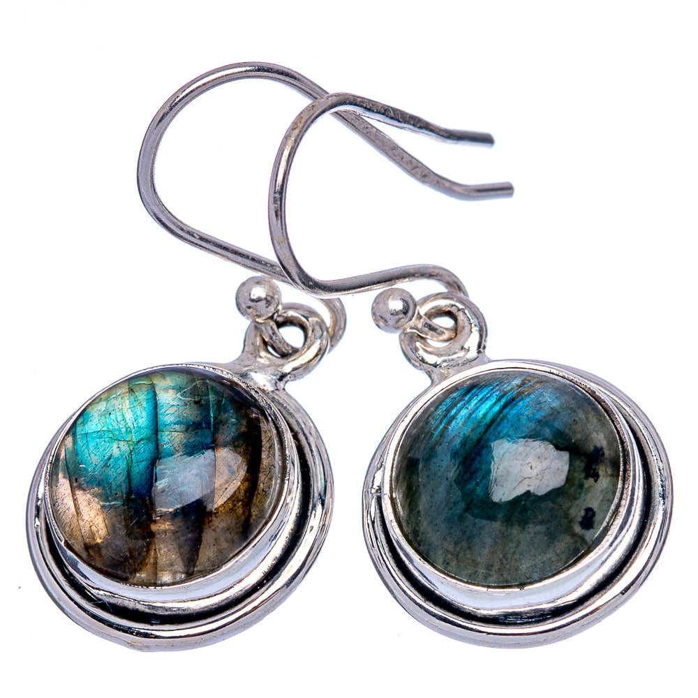 Labradorite Earrings 1 1/8" (925 Sterling Silver) E433330
