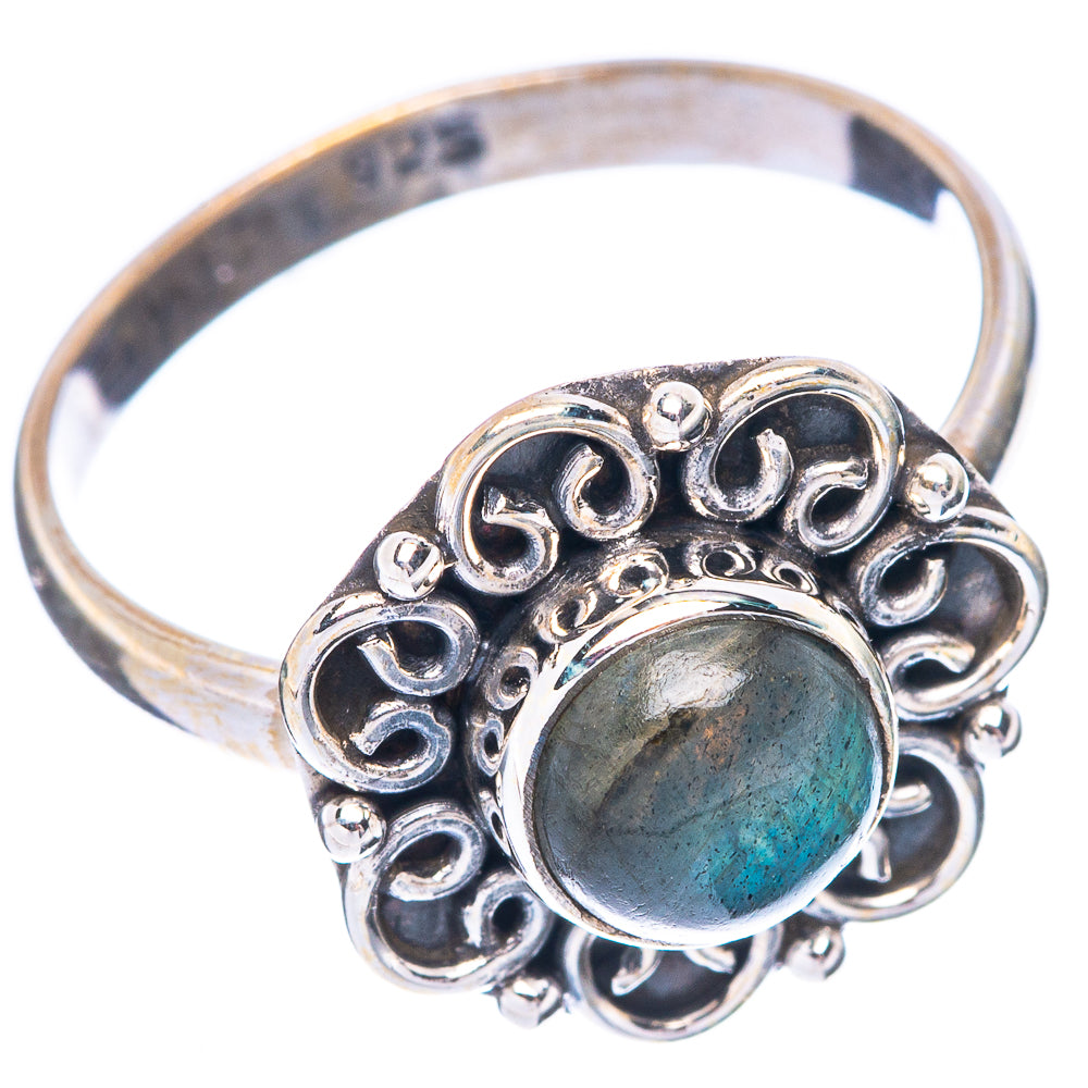 Labradorite Ring Size 8 (925 Sterling Silver) R5651