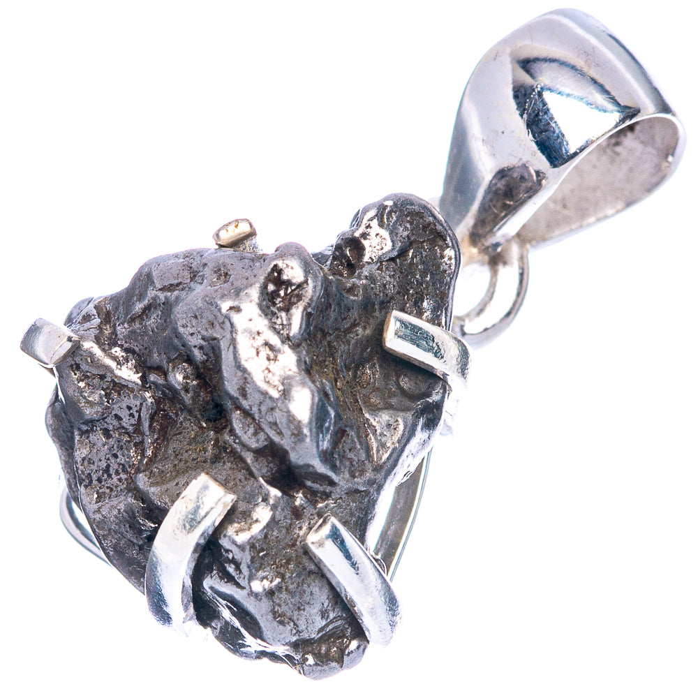 Rare Campo Del Cielo Meteorites  Pendant 1" (925 Sterling Silver) P41653