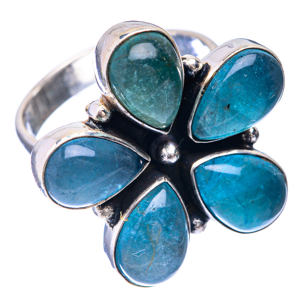 Large Blue Fluorite Ring Size 8 (925 Sterling Silver) R141648