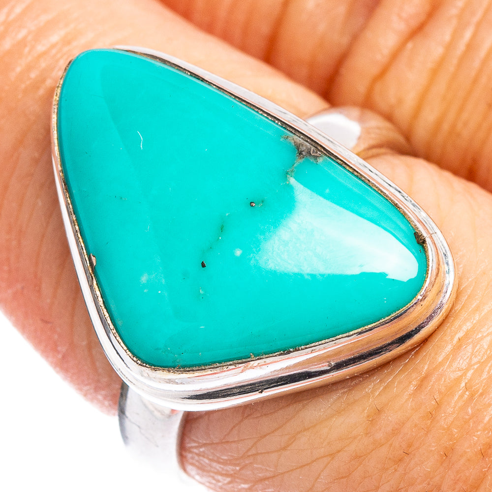 Rare Campitos Turquoise Ring Size 7.75 (.925 Sterling Silver)