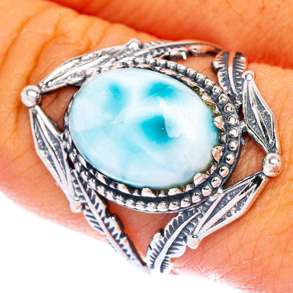 Larimar Ring Size 9 (925 Sterling Silver) R144443