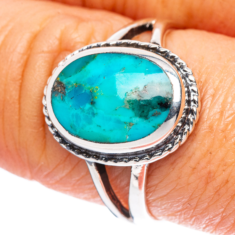 Rare Arizona Turquoise Ring Size 8.75 (925 Sterling Silver) R4532