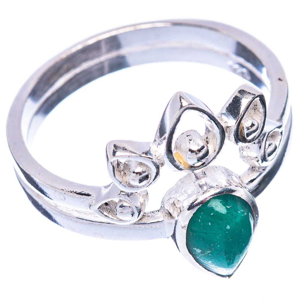 Chrysocolla Ring Size 7.75 (925 Sterling Silver) R5504