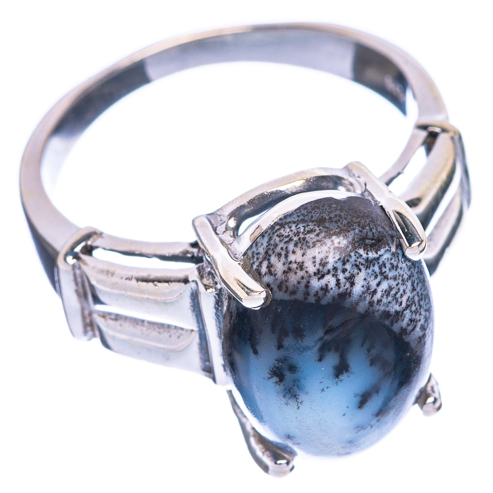 Dendritic Opal Ring Size 7.75 (925 Sterling Silver) R1193