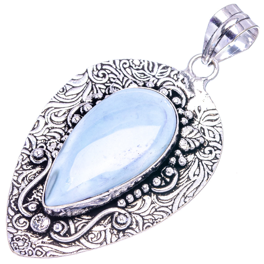 Owyhee Opal Pendant 2 1/2" (German Silver)