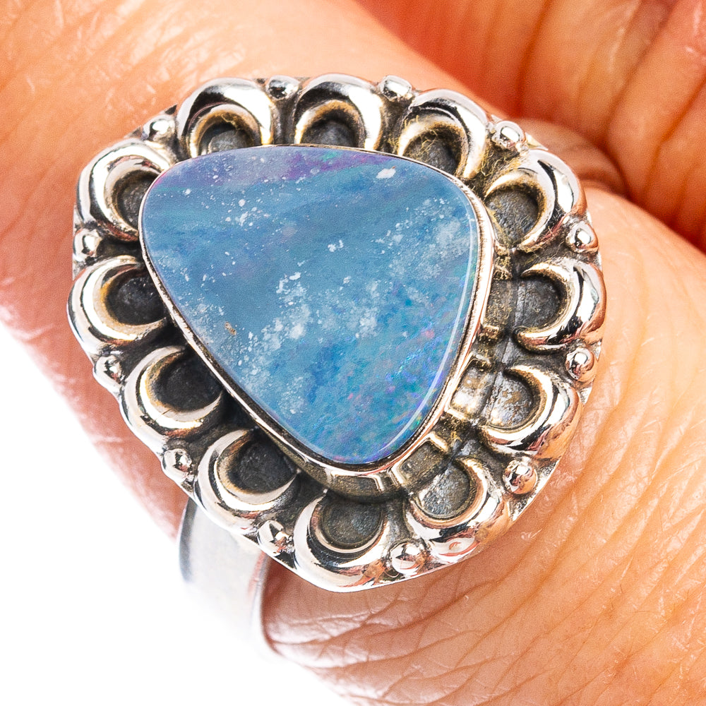 Rare Doublet Opal Ring Size 8.5 (.925 Sterling Silver)