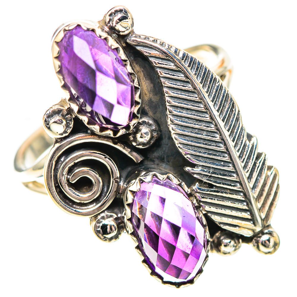 Faceted Amethyst Ring Size 9 (925 Sterling Silver) RING139060
