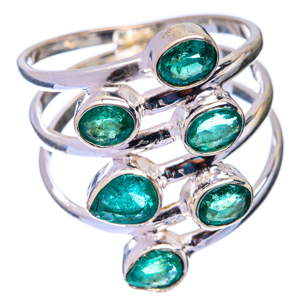 Zambian Emerald Ring Size 9.75 (925 Sterling Silver) R141109