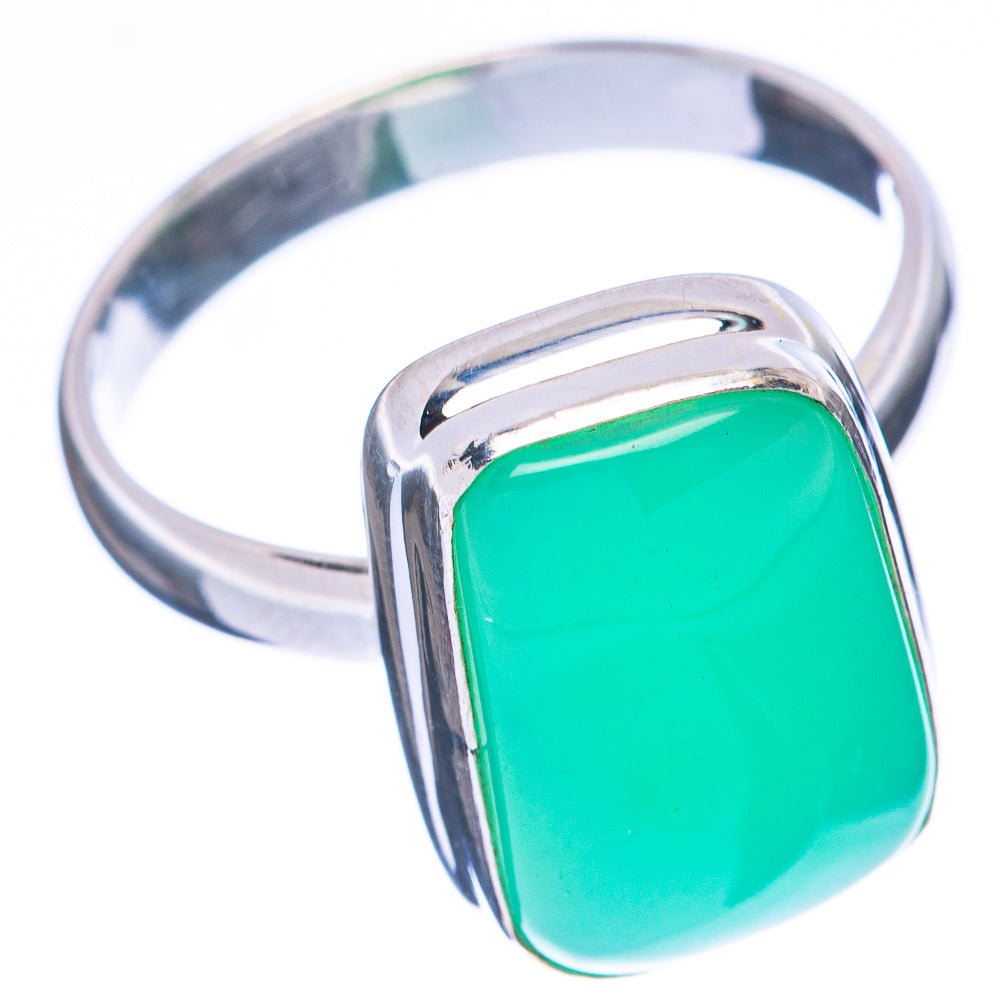 Chrysoprase Ring Size 8.75 (925 Sterling Silver) R2007