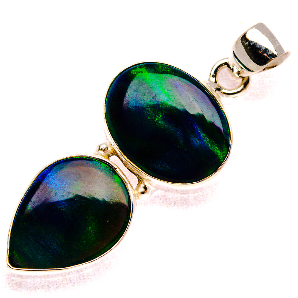 Aura Opal Pendant 1 5/8" (925 Sterling Silver) PD37936