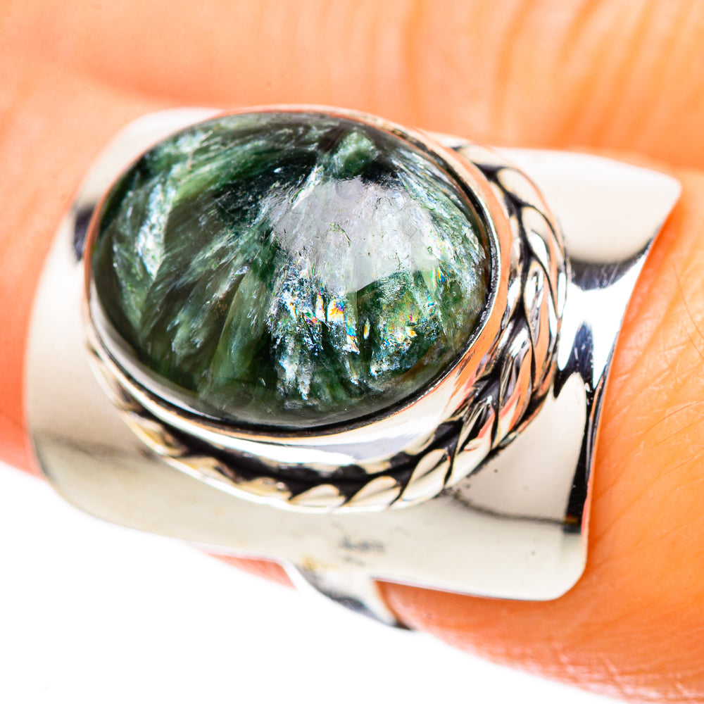 Seraphinite Ring Size 6.75 (925 Sterling Silver) RING137818