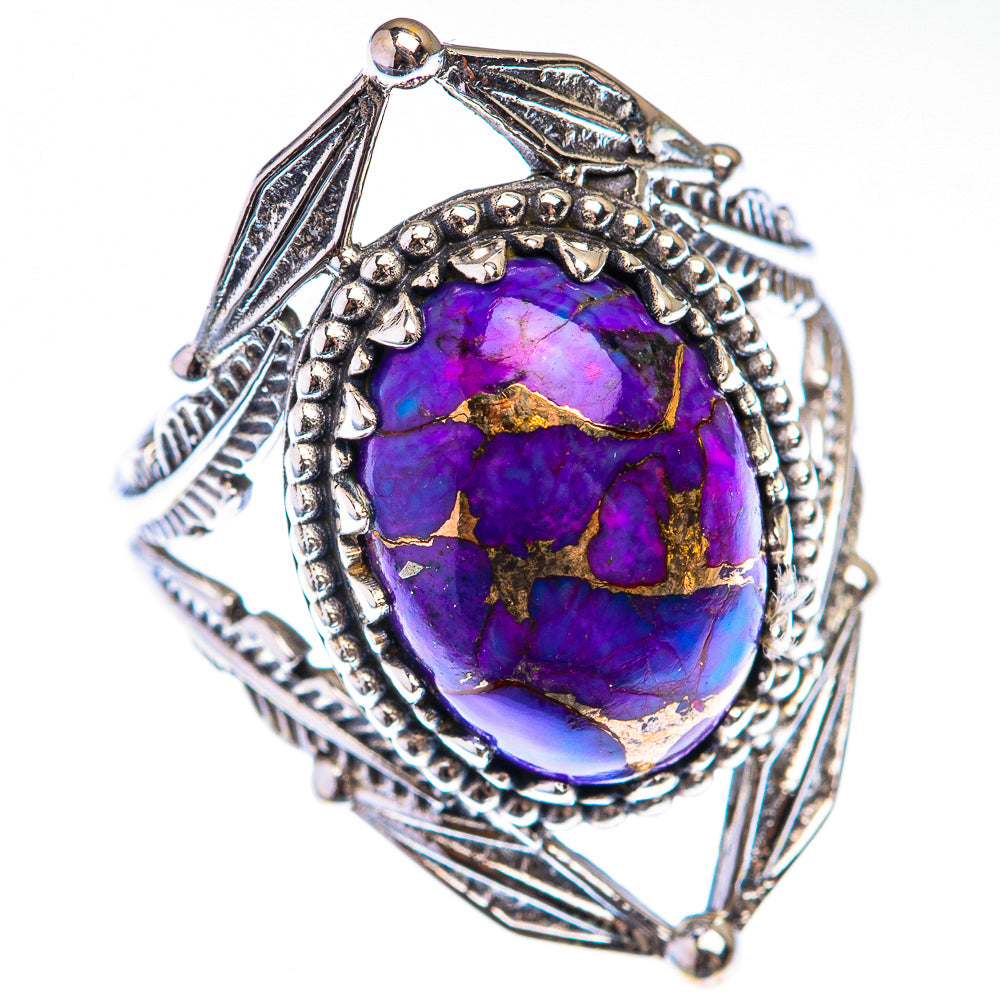 Purple Copper Composite Turquoise Ring Size 7.75 (925 Sterling Silver) RING139904