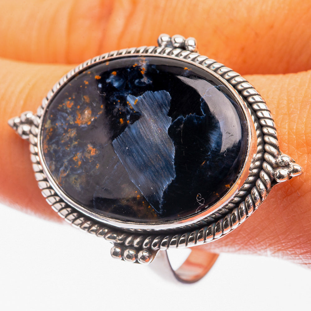 Large Pietersite Ring Size 12 (925 Sterling Silver) R142209