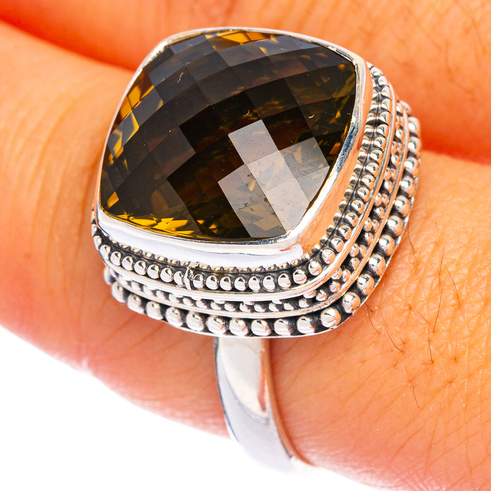 Faceted Citrine Ring Size 11.75 (925 Sterling Silver) R144412