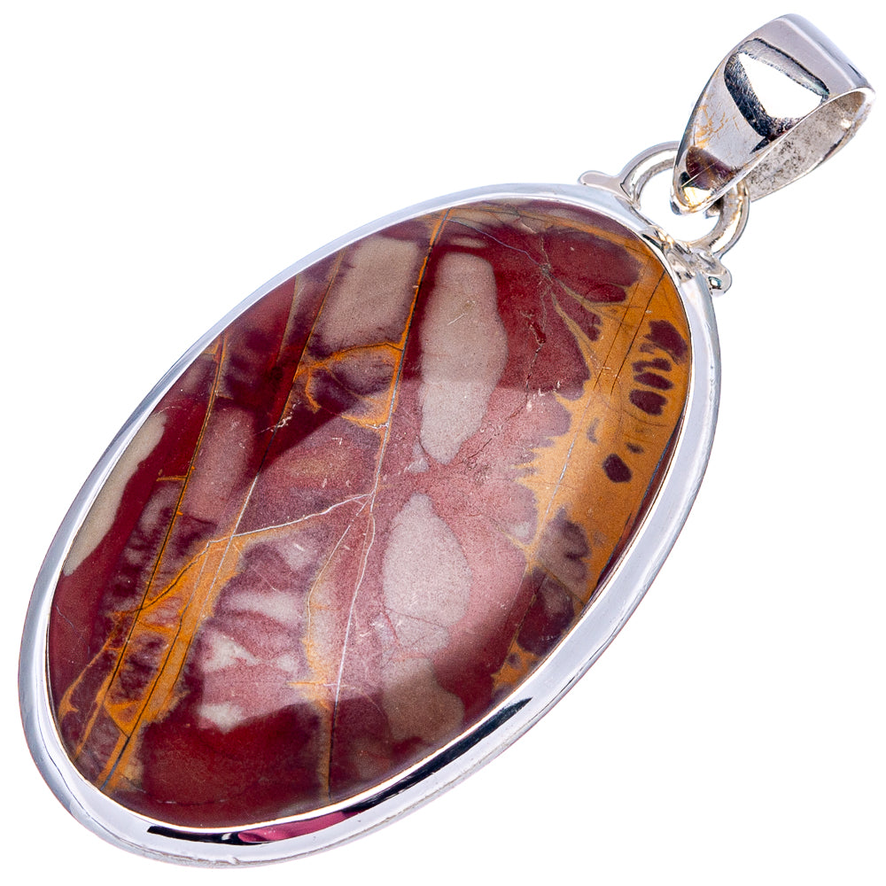 Noreena Jasper Pendant 1 5/8" (.925 Sterling Silver)