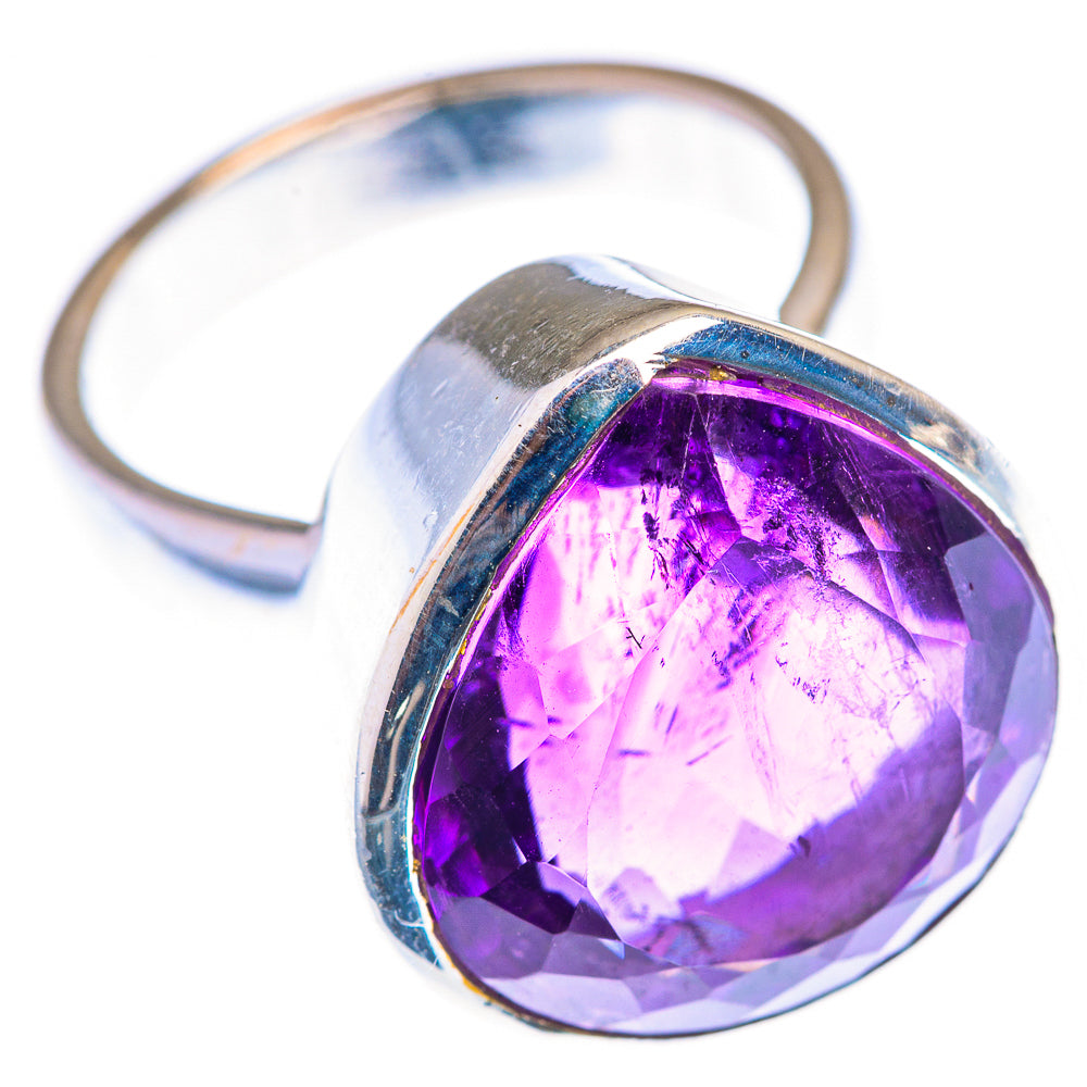 Faceted Amethyst Ring Size 6.25 (925 Sterling Silver) RING139950