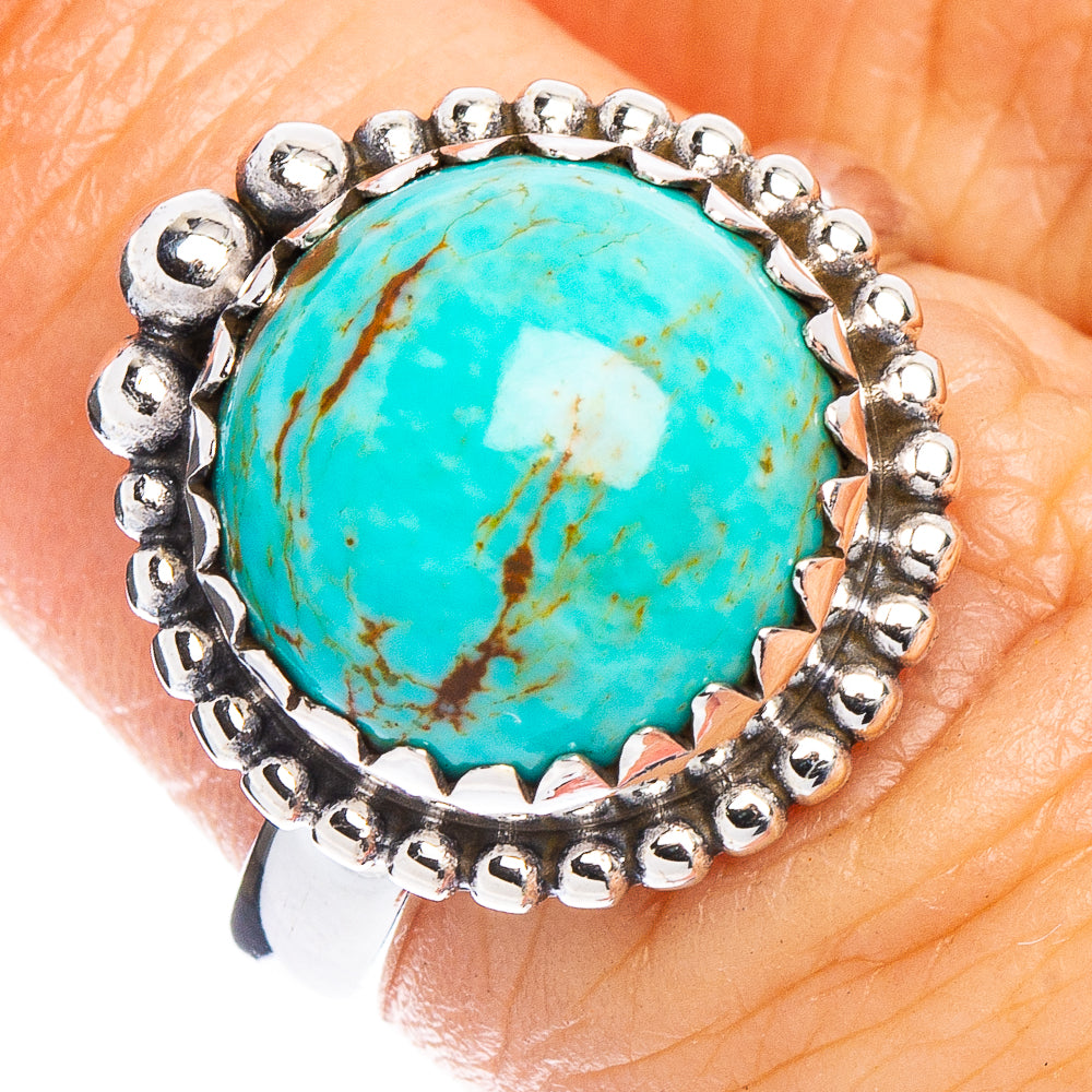 Rare Kingman Turquoise Ring Size 6.5 (.925 Sterling Silver)
