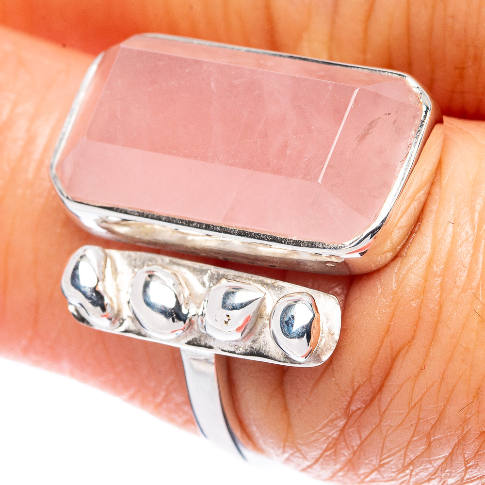Premium Rose Quartz 925 Sterling Silver Ring Size 7 Ana Co R3464