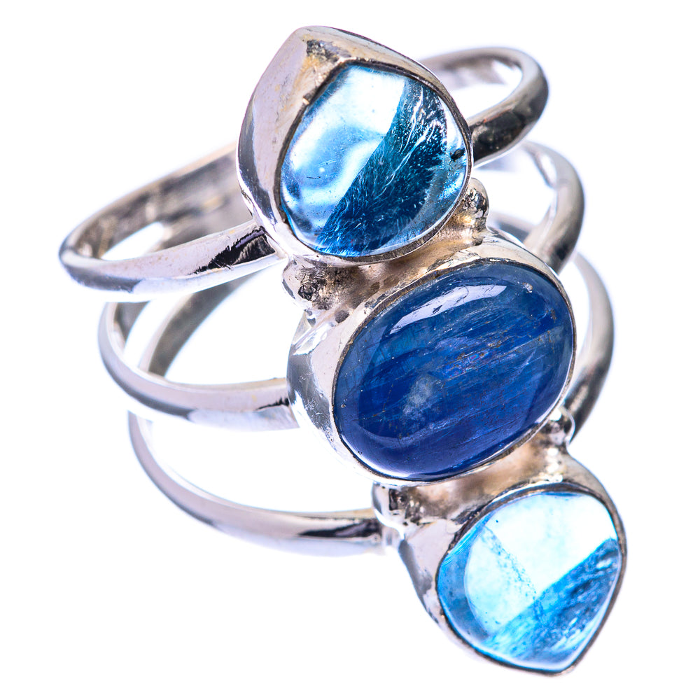 Kyanite, Blue Fluorite Ring Size 7.25 (925 Sterling Silver) R141478