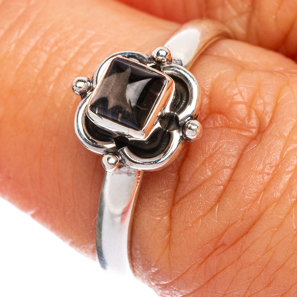 Smoky Quartz Ring Size 7 (925 Sterling Silver) R1113