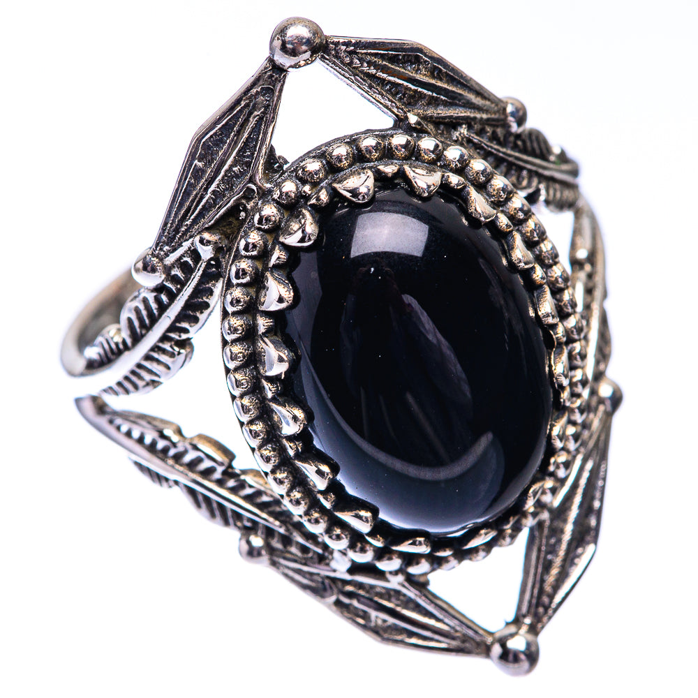 Black Onyx Ring Size 9.25 (925 Sterling Silver) R140733