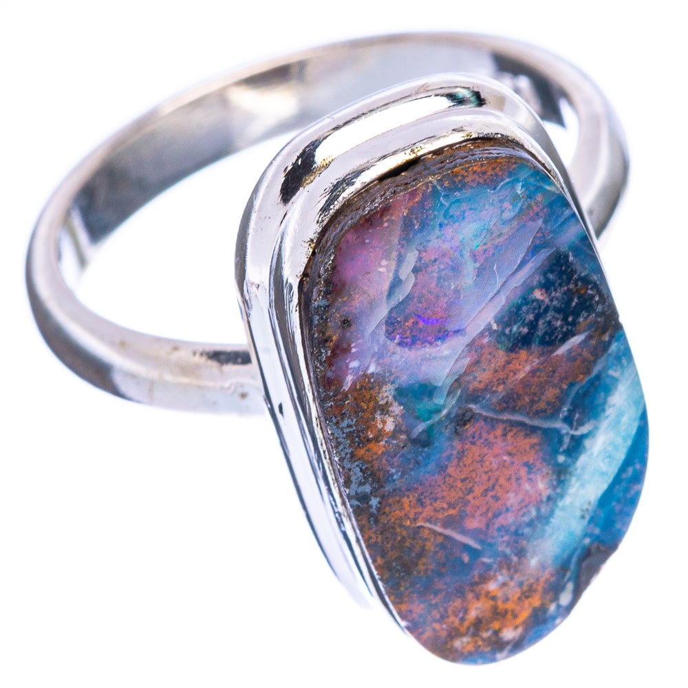 Rare Boulder Opal Ring Size 6.75 (925 Sterling Silver) R146803
