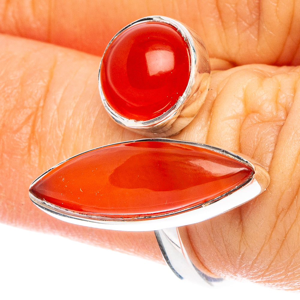 Carnelian 925 Sterling Silver Premium Ring Size 6 (925 Sterling Silver) R6537
