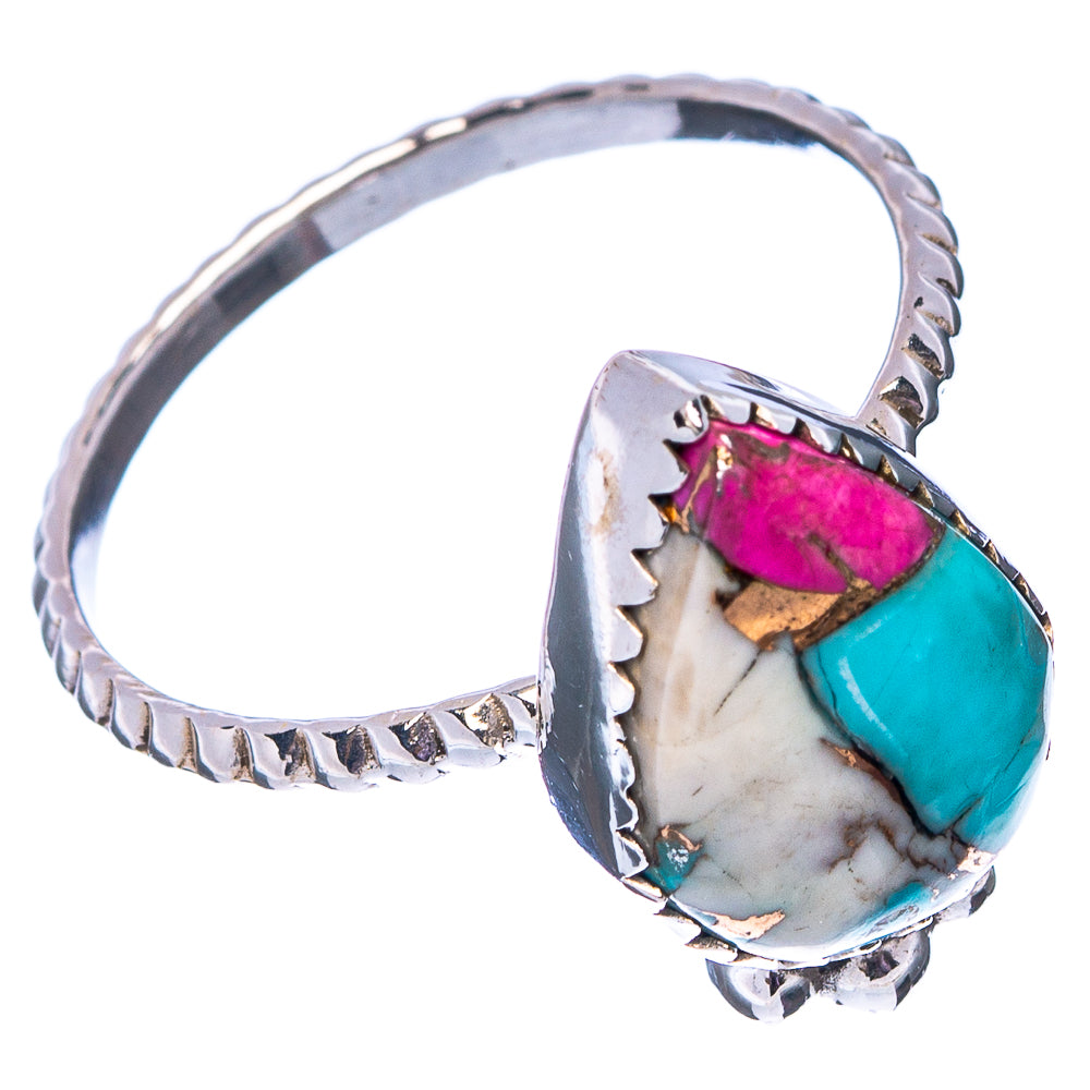 Cotton Candy Turquoise Ring Size 10 (.925 Sterling Silver)
