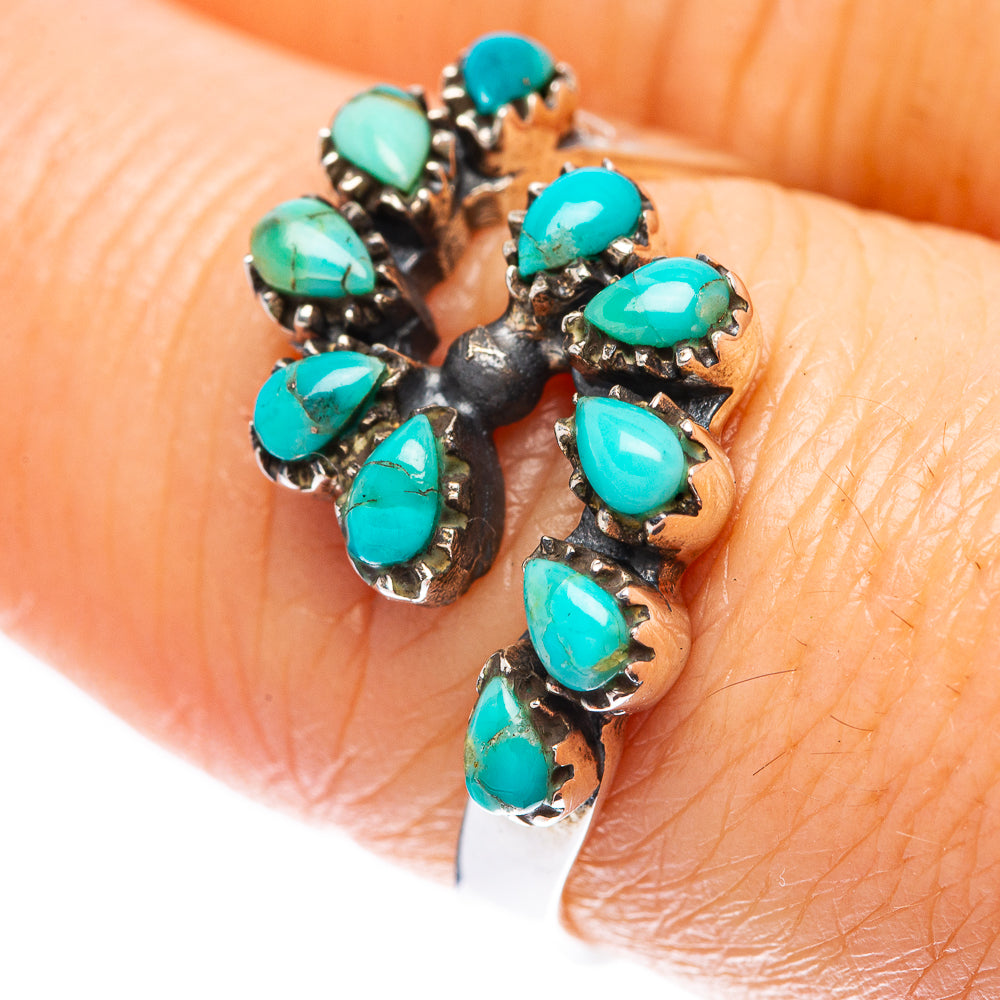 Rare Arizona Turquoise Ring Size 7.75 (925 Sterling Silver) R2171