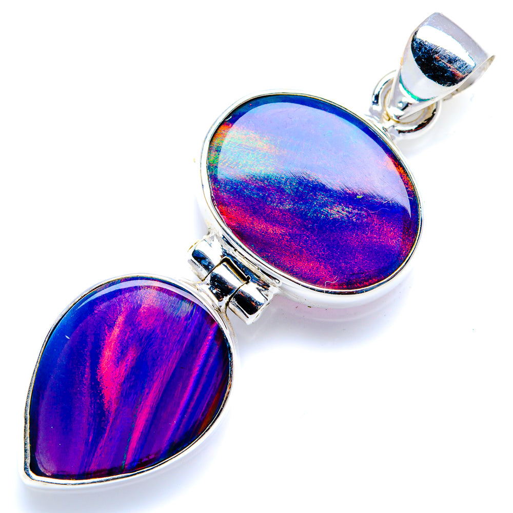 Aura Opal Pendant 1 3/4" (925 Sterling Silver) PD38237
