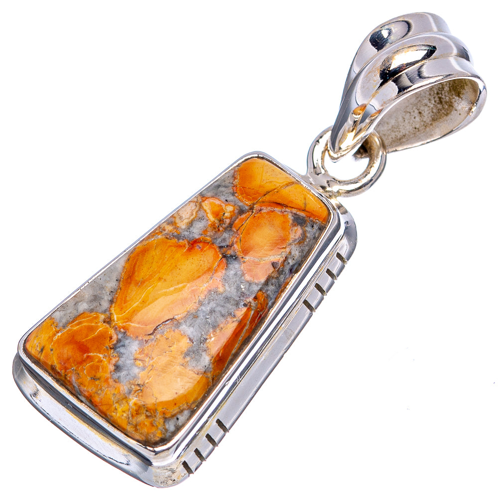 Maligano Jasper Pendant 1 3/8" (.925 Sterling Silver)