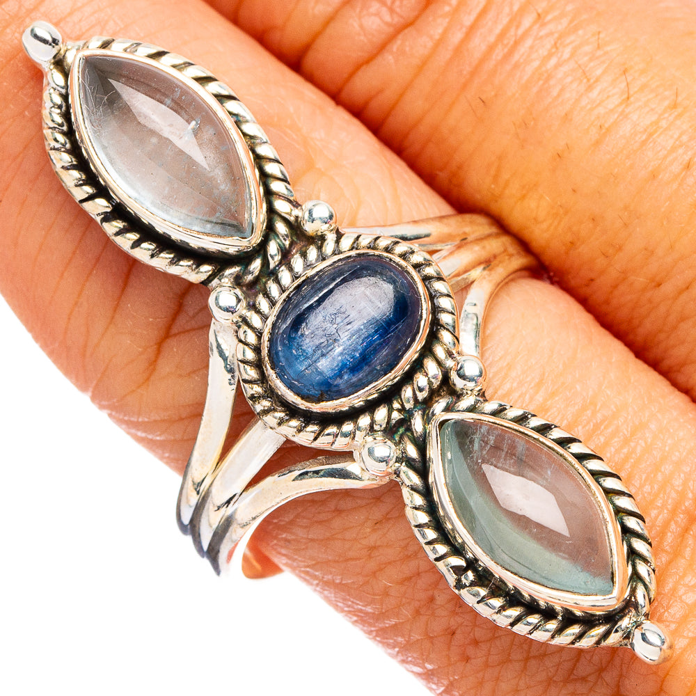 Kyanite, Aquamarine Ring Size 10 (.925 Sterling Silver)